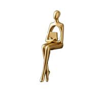 Statua del pensatore Moderno Il Silenzio è d'oro da 23 cm, Ornamenti Astratti per Accessori d'arredo per la casa, Soggiorno