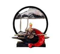 Statua del re scimmia - Decorazione con sabbia mobile Wukong, pittura a sabbia mobile, regalo artistico Qitiano Da Sheng, mitologia cinese, decorazione per casa e ufficio, unica da collezione (giallo2