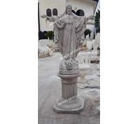 Statua del Sacro Cuore Di Gesù Arredo Giardino Per esterno h 138 cm in Cemento