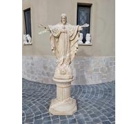 Statua del Sacro Cuore Di Gesù Arredo Giardino Per esterno h 138 cm in Cemento