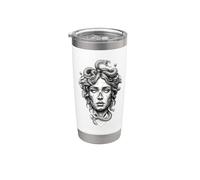 Statua del serpente della dea Medusa Bicchiere termico in acciaio inox doppia parete