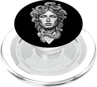 Statua del serpente della dea Medusa PopSockets PopGrip per MagSafe