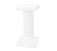 Statua della colonna romana della pace e della purezza, elegante colonna bianca in resina decorativa per matrimoni, casa con angeli, ramo d'ulivo (7126D-1501)