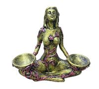 Statua della dea della Madre Terra in resina intagliata a mano - Statua della dea | Ornamento decorativo artigianale per soggiorno, casa, camera da letto | Statuetta unica