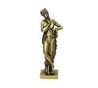 Statua della dea di Persefone, mitologia greco-romana, scultura color bronzo oro, 25 cm