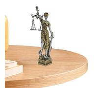 Statua della dea 'equità della giustizia | Scultura in resina della della legge cieca | Collezione Statua della Giustizia con finitura in bronzo per soggiorno, decorazioni per la