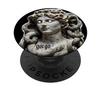 Statua della dea Medusa Gorgo PopSockets PopGrip Adesivo