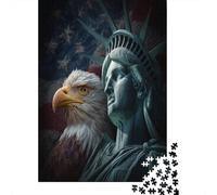 Statua della Dea Puzzle Per Adulti |Aquila calva| 38x26cm/1000pcs Puzzle Giochi EduGattoivi,decorazioni Per La Casa
