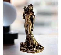 Statua della Dea, statuetta in resina, decorazione per la casa, finitura bronzo,