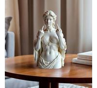 Statua della dea Venere, statua impenitente di Venere il dito medio, statuetta di Venere con dito medio, decorazione artistica moderna ribelle audace, statua d'arte in resina, decorazione unica