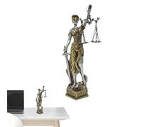 Statua della della Giustizia e 'Equità - Decorazione della Statua della Giustizia Cieca in Resina Delicata | Statue e Statue in miniatura di dipinte a mano in resina creativa per dormitori
