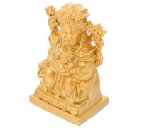 Statua della Divinità della Ricchezza in Lega Oro per Casa e Ufficio | Stile Raffinato e Dettagli Ricchi, per Scaffale o Cruscotto, per Altare e Angolo Preghiera