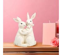 Statua della famiglia di coniglietti Decorazioni per la casa Scultura di
