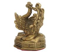 Statua della Fenice in Ottone, Statua della Prosperità della Ricchezza Statua della Fenice, Statua della Fenice in Ottone Elevata Durezza Buona Lucentezza Statuette Decorative della Fenice Per La Deco