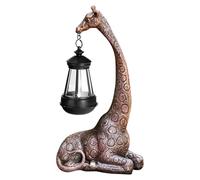 Statua della giraffa, lampada giraffe,Luci di figurina con giraffa in resina | Lampada di scultura per animali ornamenti per la casa per la casa per esterno per interni