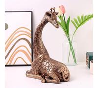 Statua della giraffa per la decorazione domestica Figurina in resina per