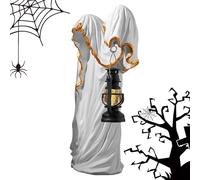 Statua della lampada da collezione Figurine - Centrotavola Spooky lampada centrotavola, festa di Halloween | Ghost Lantern Dark, decorazione da scrivania in stato fantasma, decorazioni spettrali di