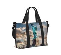 Statua della Libertà a New York Borsa da viaggio portatile da viaggio pieghevole borsa a mano per viaggi di fine settimana accessorio da palestra