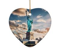 Statua della Libertà a New York Ornamento di Natale - Decorazione per albero di Natale, calza Stuffer, Idea regalo festiva, Regali per gli amici