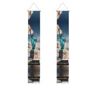 Statua della Libertà a New York Stampa Banner Decor Ambiente festivo Ogni occasione Porta interna esterna Portico anteriore Di più