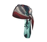 Statua della Libertà Bandiera Stampa Teschio Headwrap Under Helmet Ciclismo Cap Leggero Ad Asciugatura Rapida Regalo Adulto Taglia Unica