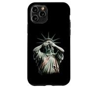 Statua della Libertà che copre il suo volto nel caos politico della vergogna Custodia per iPhone 11 Pro