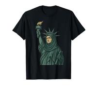 Statua della libertà Che Indossa Hijab Cool Design Politico Maglietta