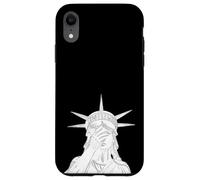 Statua della Libertà che si copre il volto nel caos politico vergognoso Custodia per iPhone XR