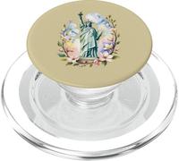 Statua Della Libertà Con Fiori PopSockets PopGrip per MagSafe