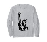Statua della libertà con Pugno sollevato protesta Politica Maglia a Manica