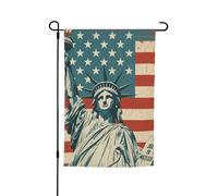 Statua della libertà con stampa americana per ogni occasione giardino tutte le stagioni bandiera esterna decorazione cortile per patio bandiere