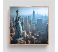 Statua della Libertà Diamond Painting Città Diamond Painting Kit Completo, 5D Diamantini Crystal Art Quadri con Perline Hobby Creativi Adulti Per La Decorazione Della Parete Di Casa 50x50cm it42-m9