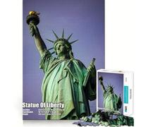 Statua della Libertà in primo piano per adulti, puzzle da 1000 pezzi, rompicapo rilassante e divertente, assemblaggio di immagini, una piacevole sorpresa 50x75cm