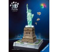 STATUA DELLA LIBERTA' monumento 3D PUZZLE senza colla RAVENSBURGER luminoso 128