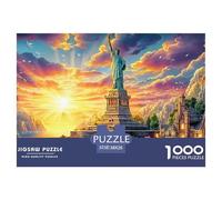Statua della Libertà_ New York Puzzle 1000 Pezzi, Impossibile Jigsaw Puzzle Per Adulti Bambino, Giochi Stimolanti Per Tutta La Famiglia 38x26cm/1000pcs
