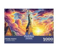 Statua della Libertà_ New York Puzzle 1000 Pezzi, Impossibile Jigsaw Puzzle Per Adulti Bambino, Giochi Stimolanti Per Tutta La Famiglia 38x26cm/1000pcs