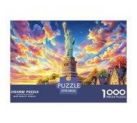 Statua della Libertà_ New York Puzzle 1000 Pezzi, Impossibile Jigsaw Puzzle Per Adulti Bambino, Giochi Stimolanti Per Tutta La Famiglia 38x26cm/1000pcs