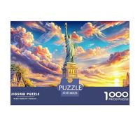 Statua della Libertà_ New York Puzzle 1000 Pezzi, Impossibile Jigsaw Puzzle Per Adulti Bambino, Giochi Stimolanti Per Tutta La Famiglia 38x26cm/1000pcs