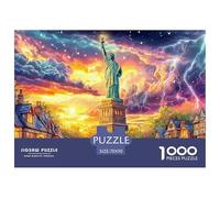 Statua della Libertà_ New York Puzzle 1000 Pezzi, Impossibile Jigsaw Puzzle Per Adulti Bambino, Giochi Stimolanti Per Tutta La Famiglia 70x50cm/1000pcs