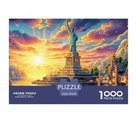 Statua della Libertà_ New York Puzzle 1000 Pezzi, Impossibile Jigsaw Puzzle Per Adulti Bambino, Giochi Stimolanti Per Tutta La Famiglia 70x50cm/1000pcs