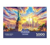 Statua della Libertà_ New York Puzzle 1000 Pezzi, Impossibile Jigsaw Puzzle Per Adulti Bambino, Giochi Stimolanti Per Tutta La Famiglia 52x38cm/1000pcs