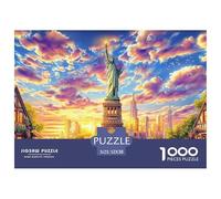 Statua della Libertà_ New York Puzzle 1000 Pezzi, Jigsaw Puzzle Per Adolescenti E Bambini, Giochi Stimolanti Per Tutta La Famiglia 52x38cm/1000pcs