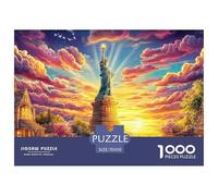 Statua della Libertà_ New York Puzzle 1000 Pezzi, Jigsaw Puzzle Per Adulti Puzzle 1000 Pezzi Difficili Per Adulti Home Giochi Puzzle 70x50cm/1000pcs