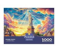 Statua della Libertà_ New York Puzzle 1000 Pezzi, Jigsaw Puzzle Per Adulti Puzzle 1000 Pezzi Difficili Per Adulti Home Giochi Puzzle 70x50cm/1000pcs