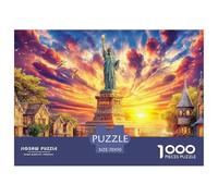 Statua della Libertà_ New York Puzzle 1000 Pezzi Per Adulti E Bambini | Gioco Di Sfida Intellettuale Puzzle 70x50cm/1000pcs