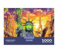 Statua della Libertà_ New York Puzzle 1000 Pezzi Per Adulti E Bambini | Gioco Di Sfida Intellettuale Puzzle 52x38cm/1000pcs