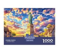 Statua della Libertà_ New York Puzzle 1000 Pezzi Per Adulti E Bambini | Gioco Di Sfida Intellettuale Puzzle 70x50cm/1000pcs