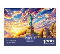 Statua della Libertà_ New York Puzzle 1000 Pezzi Per Adulti E Bambini | Gioco Di Sfida Intellettuale Puzzle 70x50cm/1000pcs