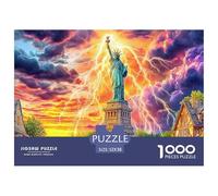 Statua della Libertà_ New York Puzzle 1000 Pezzi Per Adulti, Puzzle Impossibile 1000 Pezzi Gioco Di Sfida Intellettuale Puzzle 52x38cm/1000pcs