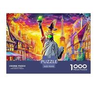 Statua della Libertà_ New York Puzzle 1000 Pezzi, Puzzle Impossibile 1000 Pezzi Gioco Di Sfida Intellettuale 70x50cm/1000pcs